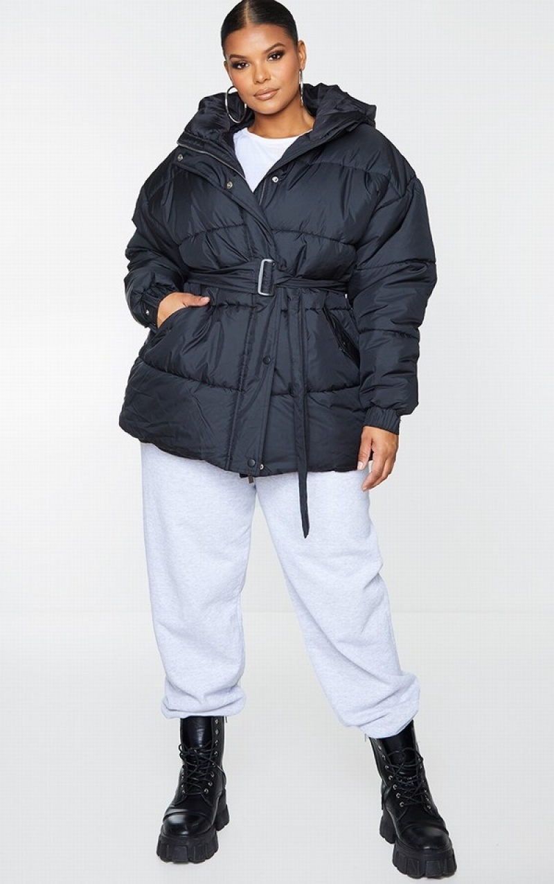 Geci Pretty Little Thing Plus ed Puffer Negrii | TLHM27053