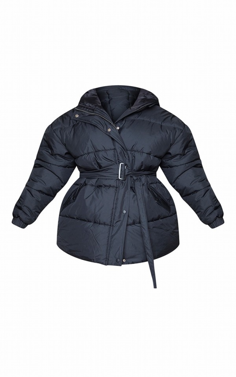 Geci Pretty Little Thing Plus ed Puffer Negrii | TLHM27053