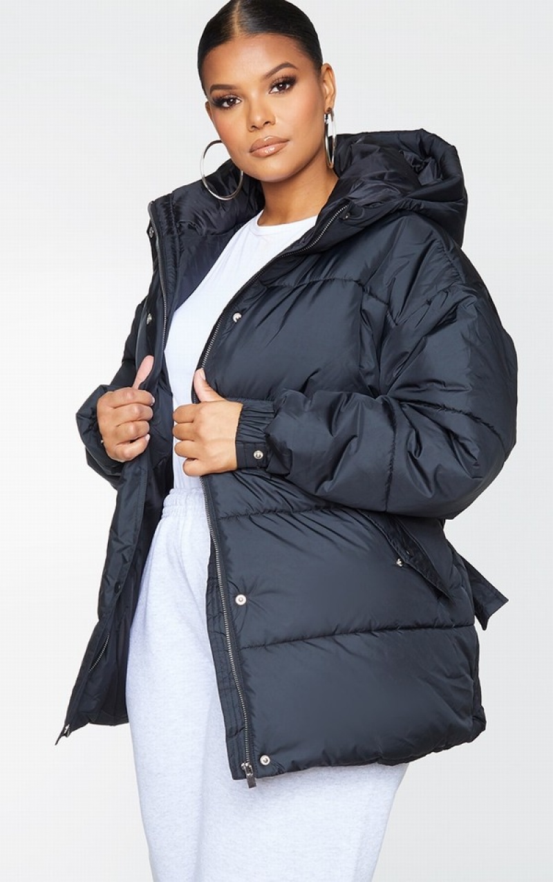 Geci Pretty Little Thing Plus ed Puffer Negrii | TLHM27053