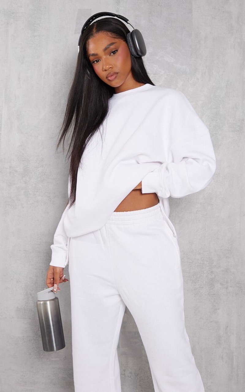 Hanorace Pretty Little Thing Oversized Split Hem Albi | NGLE03827