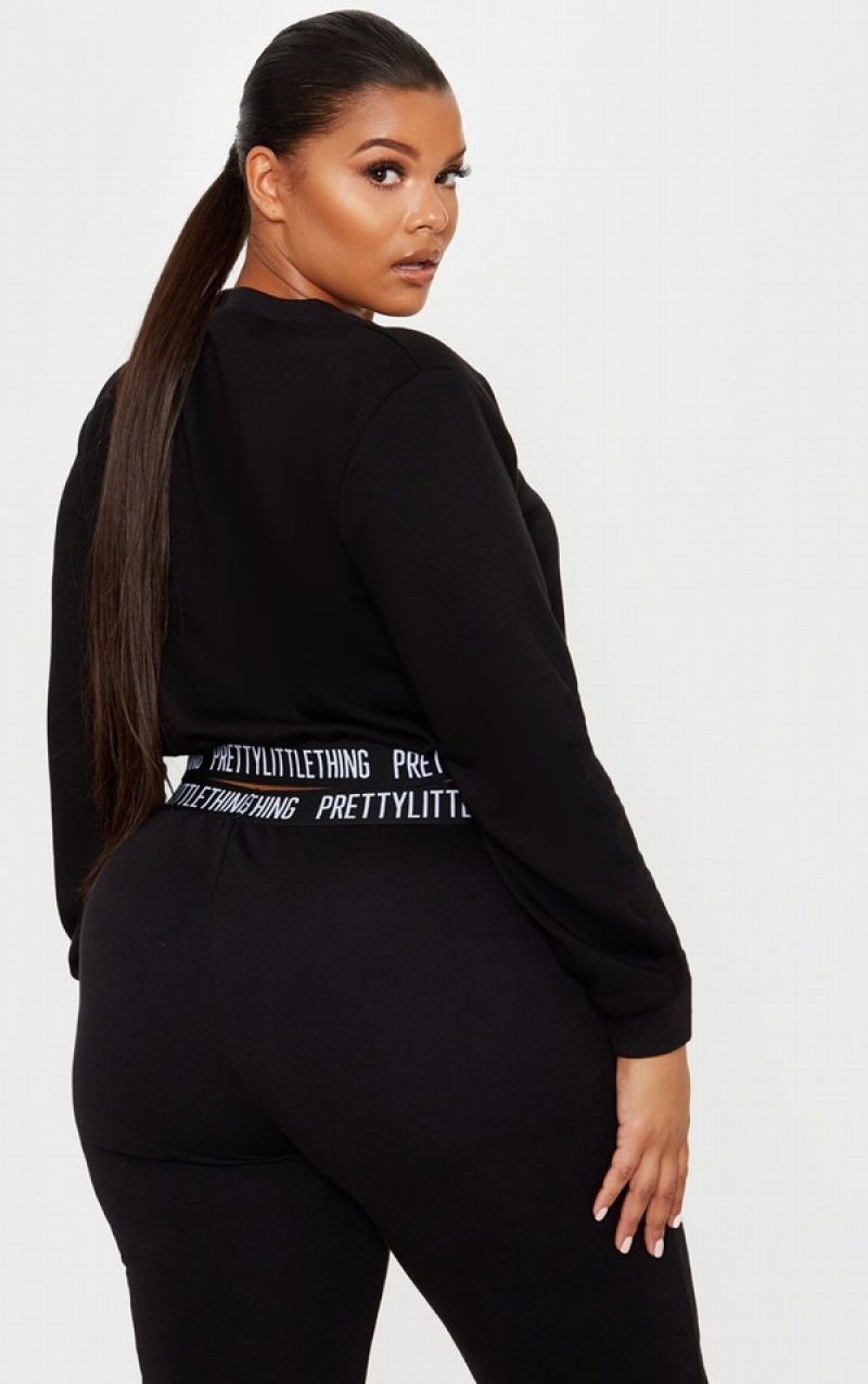 Hanorace Pretty Little Thing Plus Loungeer Negrii | JDSP46832