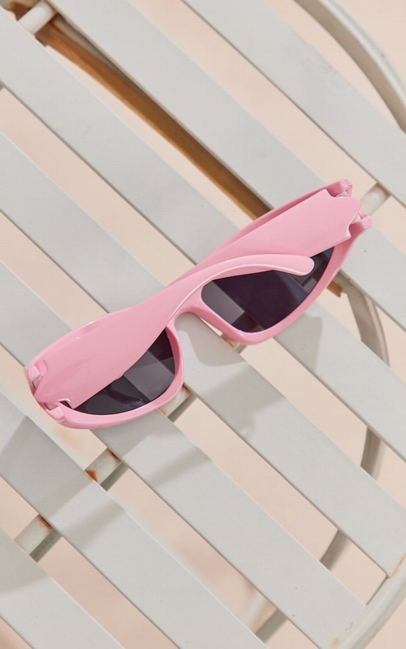 Ochelari de Soare Pretty Little Thing Baby Sportive Visor Roz | DLIA05798