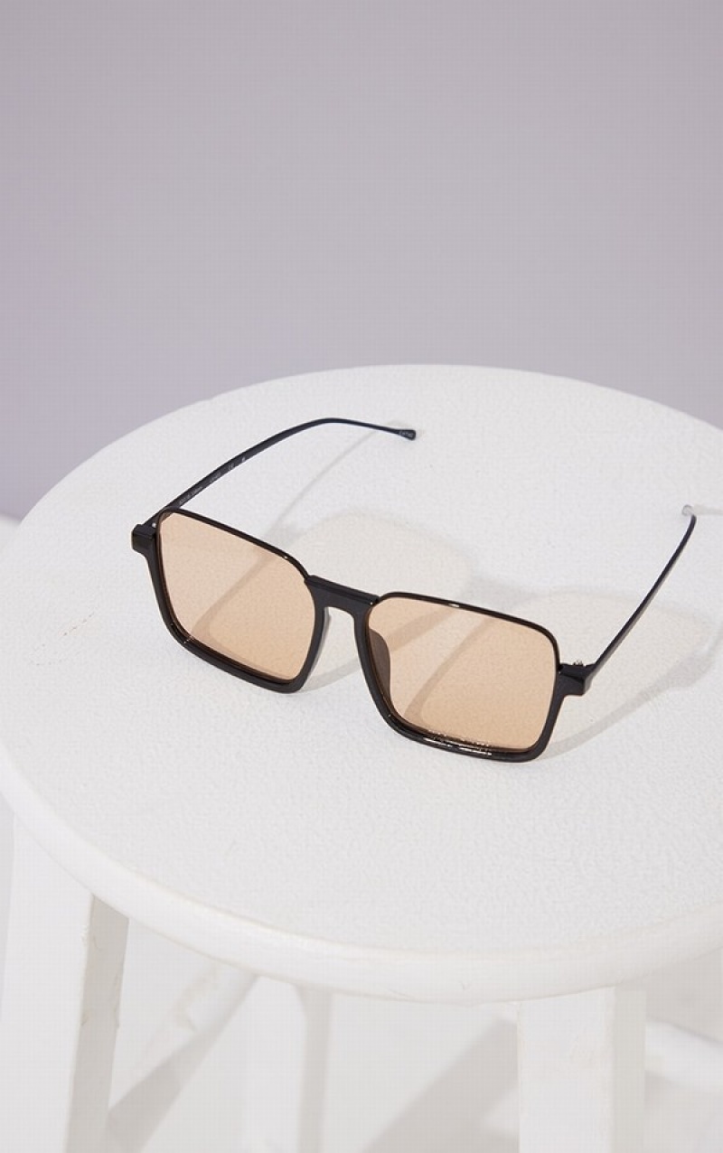 Ochelari de Soare Pretty Little Thing Lens Sqaure Frame Portocalii | VHAT75623
