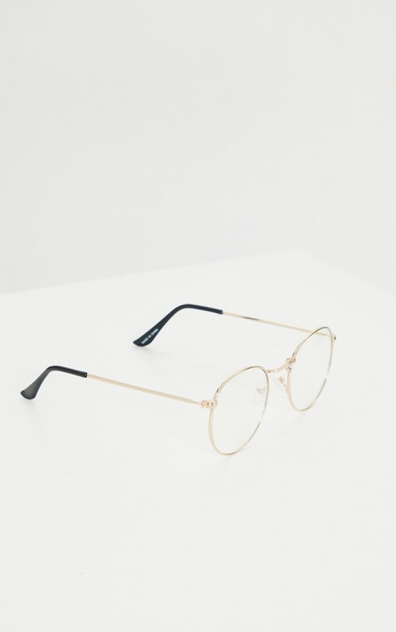 Ochelari de Soare Pretty Little Thing Round Frame Readers Aurii | WIZJ12960
