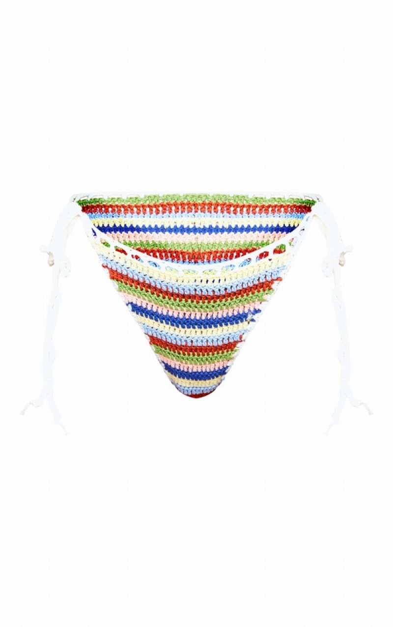 Pantaloni De Bikini Pretty Little Thing Multi Crochet Tie Side Colorati | RDBC76148