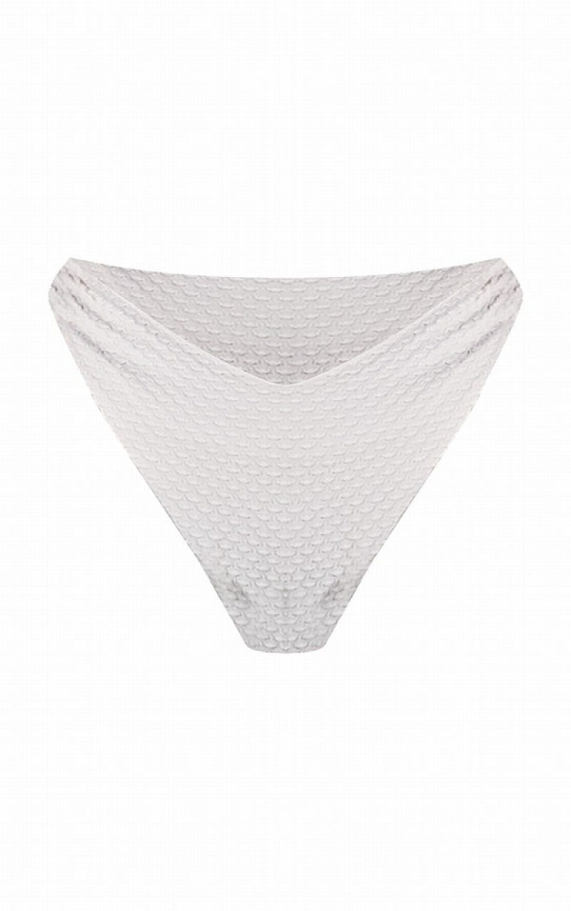 Pantaloni De Bikini Pretty Little Thing Nude Waffle Texturezilian Bej | LZFP69708