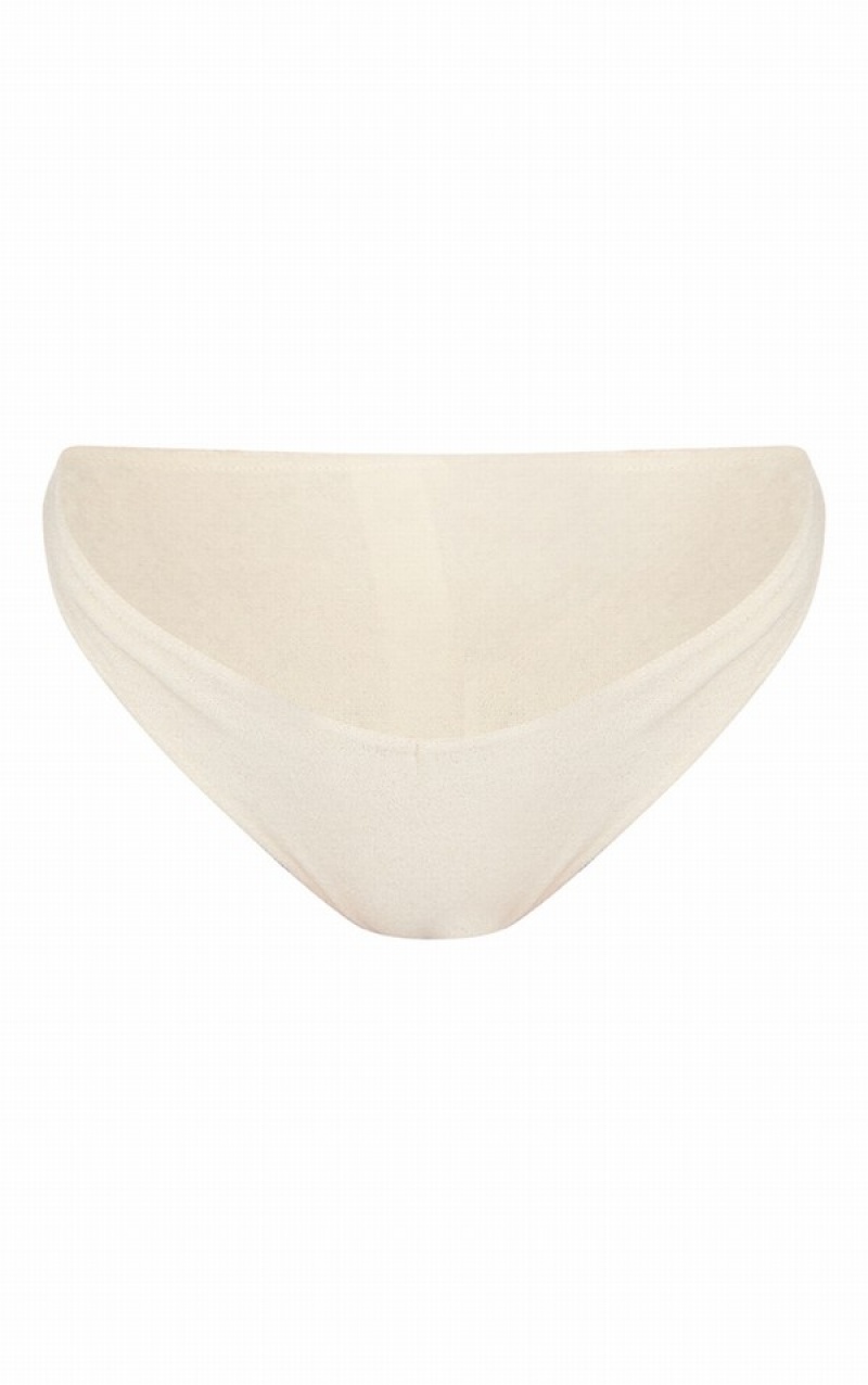 Pantaloni De Bikini Pretty Little Thing Towelling Albi | OSRI49632