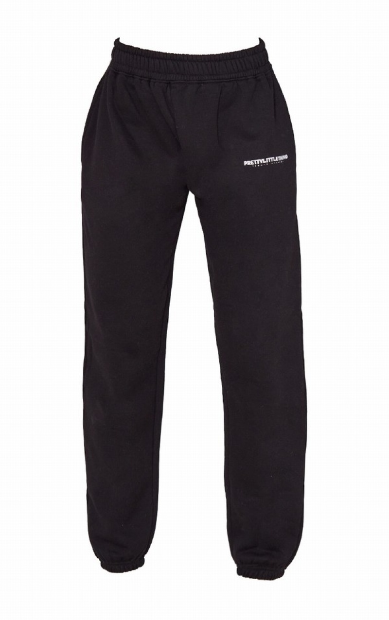 Pantaloni De Trening Pretty Little Thing Print Cuffed Negrii | VMWQ93162