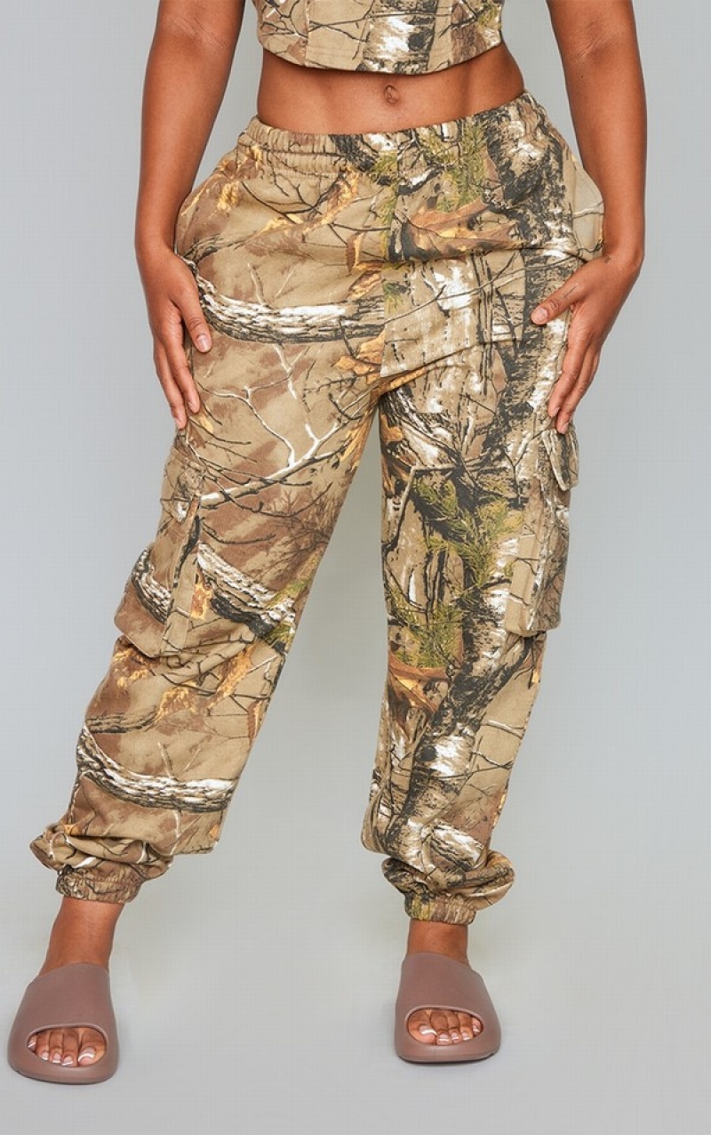 Pantaloni De Trening Pretty Little Thing Shape Forest Oversized Verzi | JGVP09218