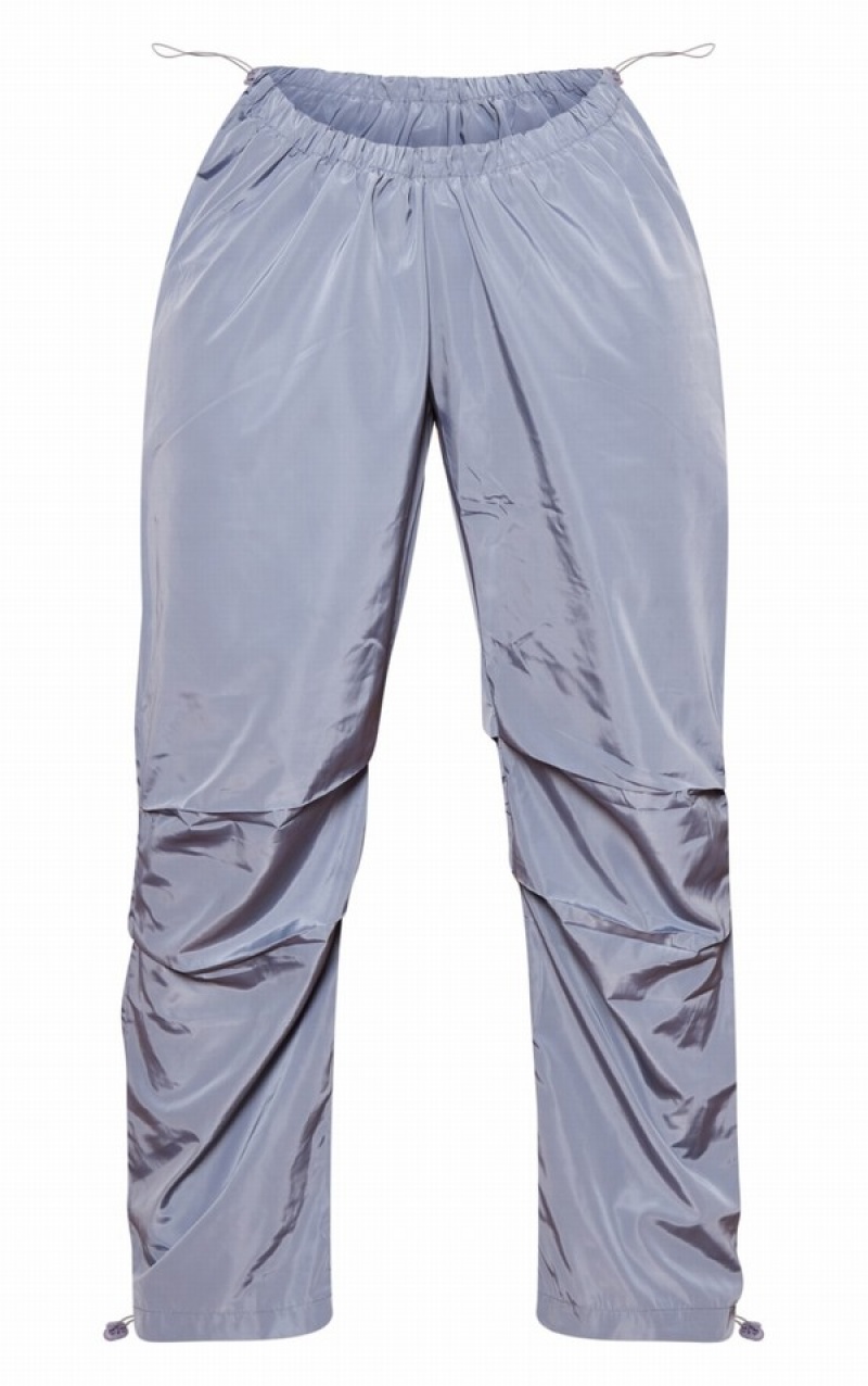 Pantaloni De Trening Pretty Little Thing Shape Charcoal Shell V Waistband Ruched Gri | NOYE37520