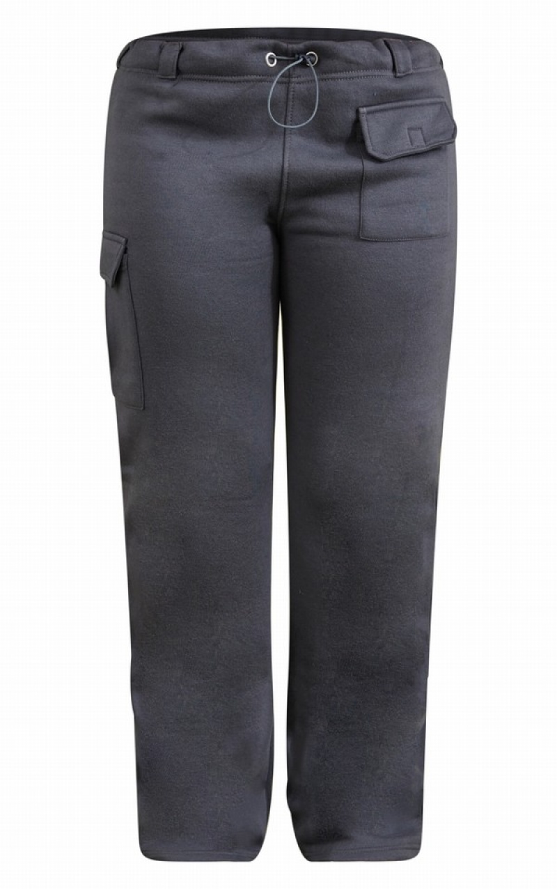 Pantaloni De Trening Pretty Little Thing Shape Charcoal Toggle Pocket Detail Largi Leg Gri | USWQ93705