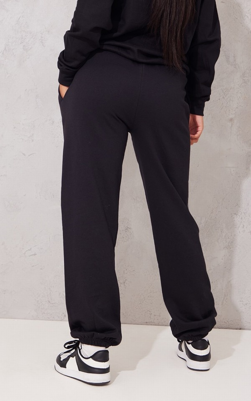 Pantaloni De Trening Pretty Little Thing Heartless Grafice Printed Negrii | RPWL29603