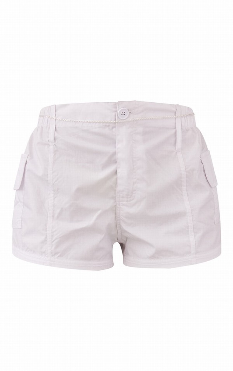 Pantaloni Scurti Pretty Little Thing Usori Low Rise Cargo Albi | UQBJ18527