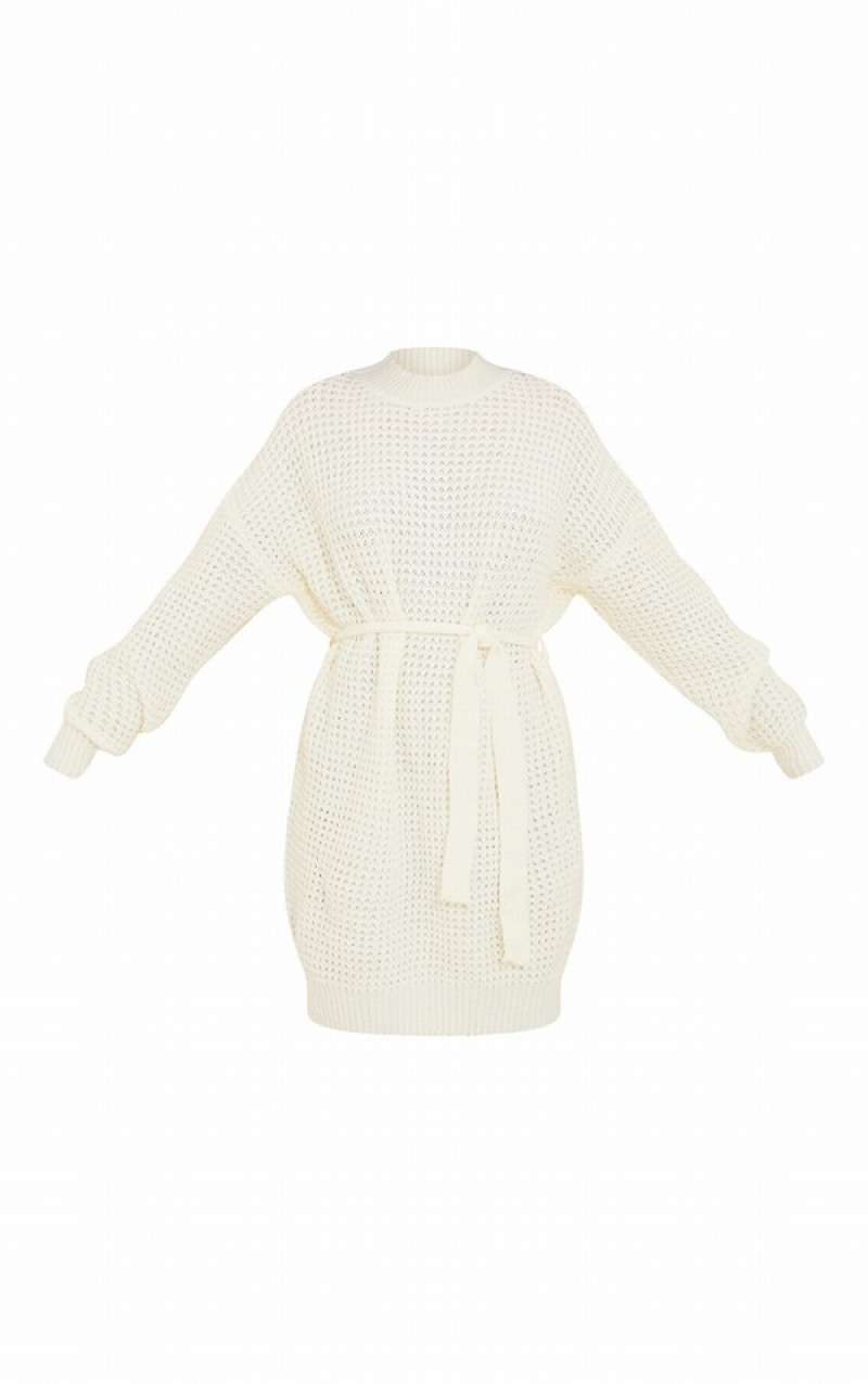 Rochie Pretty Little Thing Soft ed Tricotate Albi | PRVM94720
