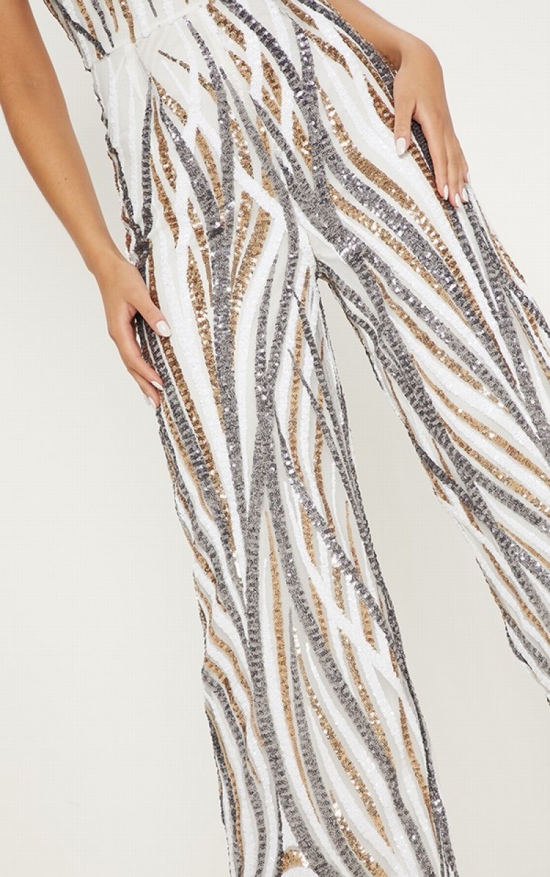 Salopeta Pretty Little Thing Sequin High Neck Aurii | RNLB24187