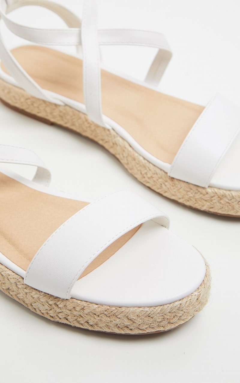 Sandale Pretty Little Thing Dantela Up Espadrilleform Albi | XDLY49821