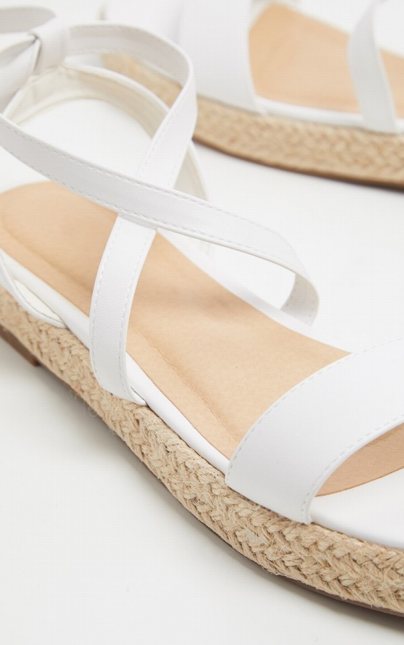 Sandale Pretty Little Thing Dantela Up Espadrilleform Albi | XDLY49821