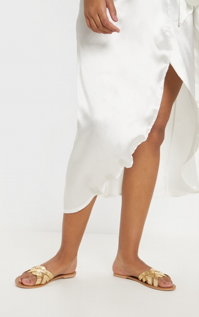 Sandale Pretty Little Thing Platted Aurii | PNGH74152