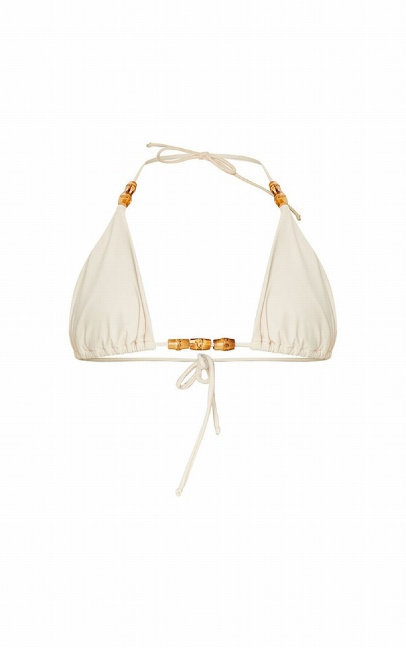 Topuri De Bikini Pretty Little Thing Sand Wooden Bead Triangle Maro | DBQF34189
