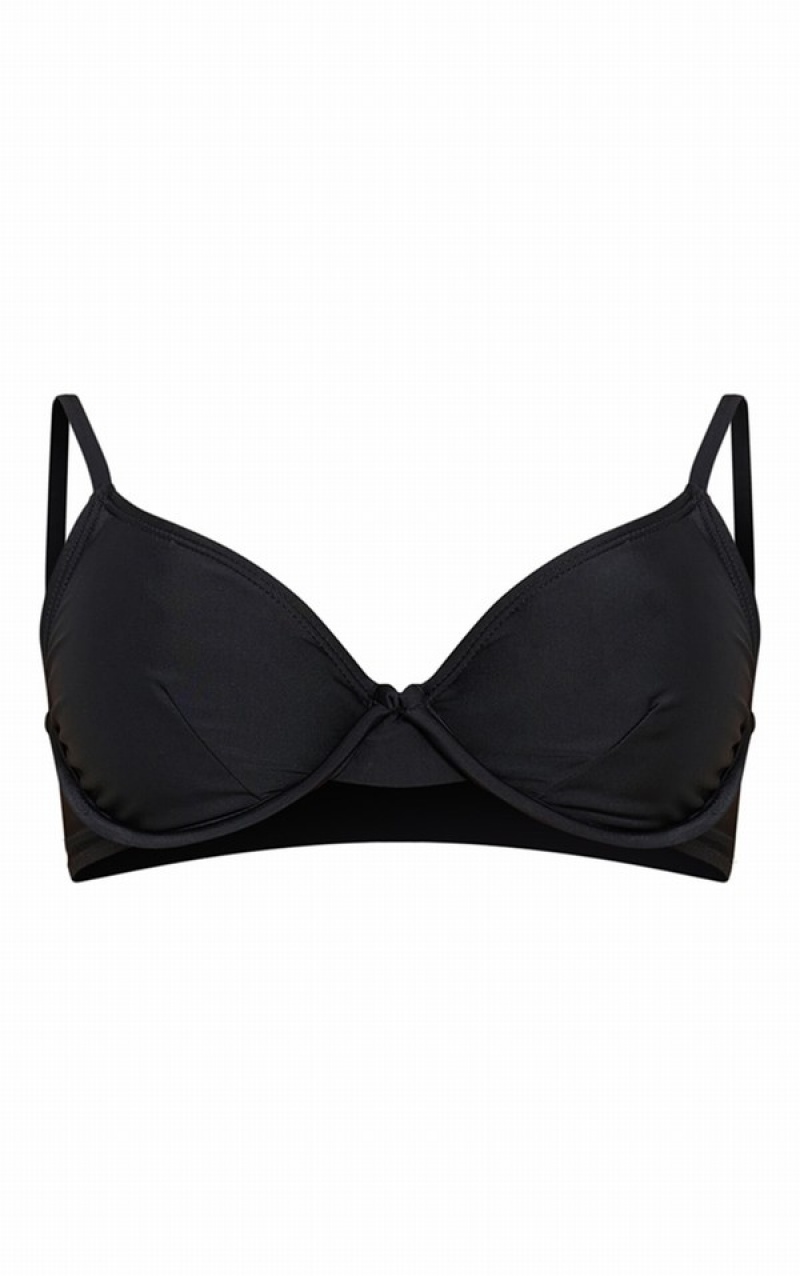 Topuri De Bikini Pretty Little Thing UnderwiMix Match Negrii | HGET65108