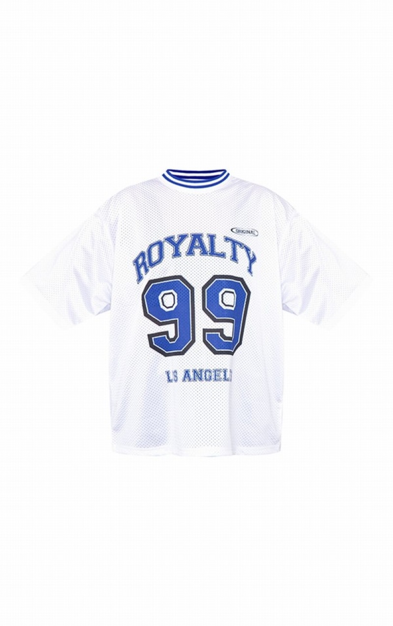 Tricouri Pretty Little Thing Royalty Mesh Baseball Albi | TKJX01382